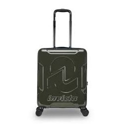 Valigia trolley Travel Line Invicta nero con cucitura zip blu