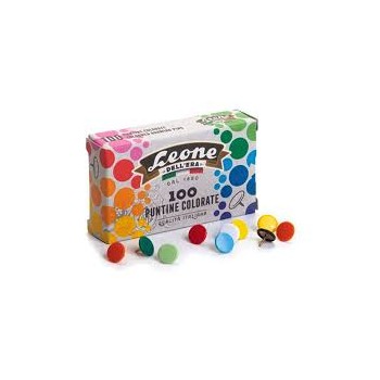 Puntine colorate miste scatola da 100 pezzi