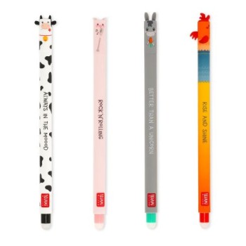 Set 4 Penne Cancellabili fattoria Farm Legami