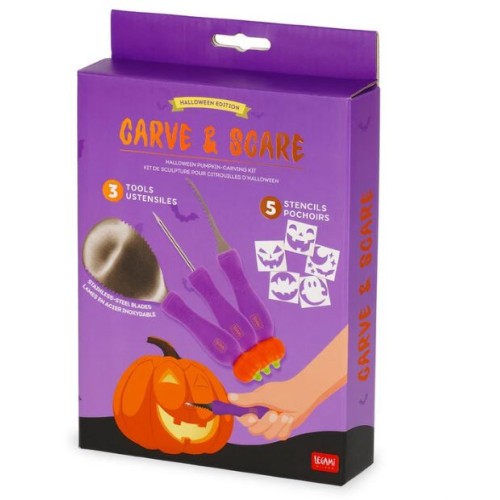 Kit per intagliare zucca di Halloween - Carve &...