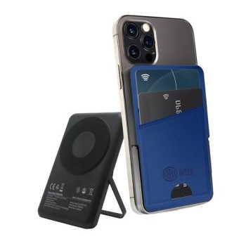 POWER WALLET PORTACARTE + POWERBANK MAGNETICO WIRELESS...