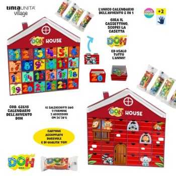 Calendario dell'Avvento pasta modellabile Doh 2in1