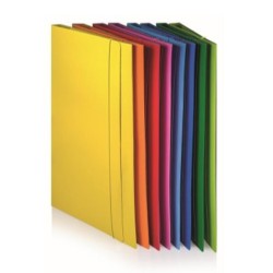 Cartella con elastico 25x34cm (formato utile A4) colore casuale