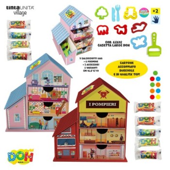 Casetta grande pasta modellabile Doh con salsicciotti e...