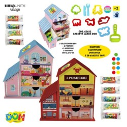 Casetta grande pasta modellabile Doh con salsicciotti e accessori