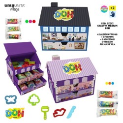 Casetta media pasta modellabile Doh con salsicciotti e accessori
