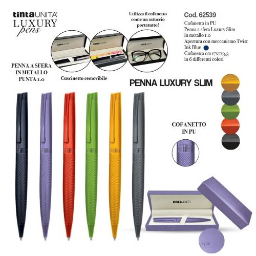 Cofanetto con penna a sfera Tinta Unita Luxury...