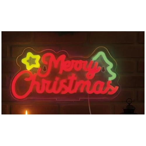 Lampada Led Effetto Neon - Merry Xmas - It's a...