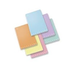 Maxi quaderno A4 Monocromo colori assortiti pastel rigatura 4mm