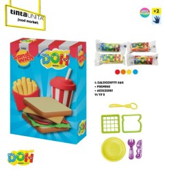 Pasta modellabile Tinta Unita Doh Sandwich Fast Food Restaurant Food Market