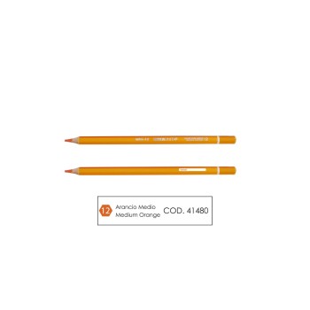 Pastello Tinta Unita 012 Arancione medio 12