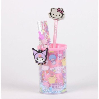 Portapenne Hello Kitty acetato con accessori