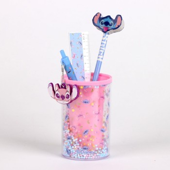 Portapenne Stitch acetato con accessori
