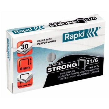 Punti per cucitrice 21/6 super strong Confezione da 1000...