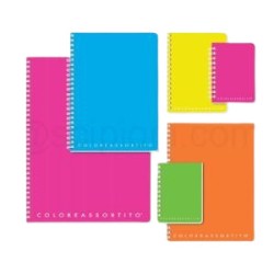 Quaderno spiralato formato A5 colori assortiti rigatura 1R