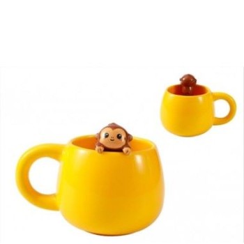 Tazza in Ceramica con Charm Monkey I Total