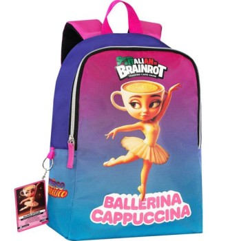 Zaino Tempo Libero Ballerina Cappuccina Italian Brainrot