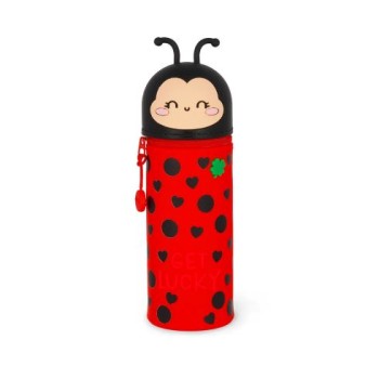 Astuccio Coccinella Legami 2-in-1 Kawaii in Silicone...