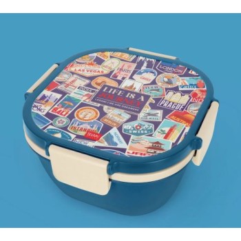 Contenitore Porta Pranzo 1700 ml - Travel Stickers -...