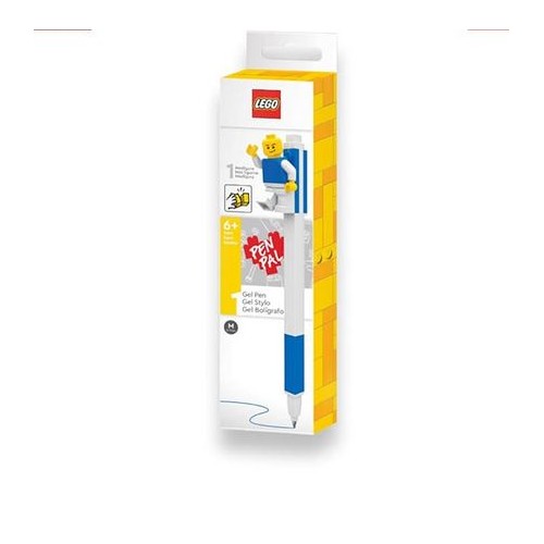 LEGO PENNA GEL BLU PUNTA MEDIA + PERSONAGGIO