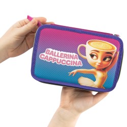 ASTUCCIO PORTACOLORI 3 ZIP BRAINROT BALLERINA