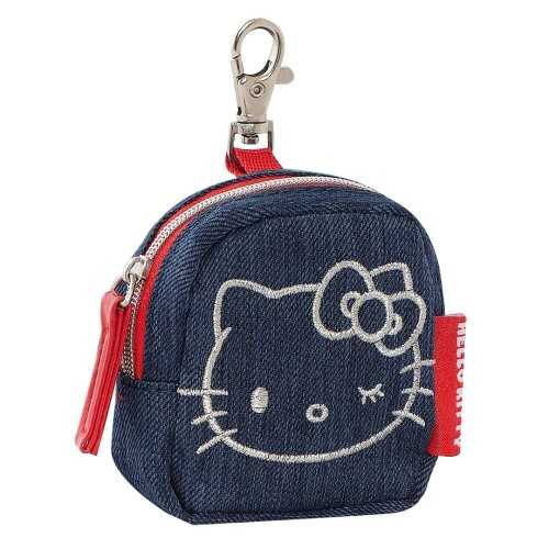 PORTAMONETE SILVER CON MOSCHETTONE HELLOKITTY...