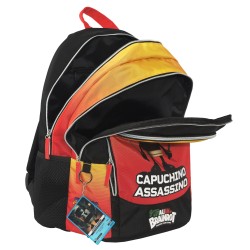 ZAINO SCUOLA CAPPUCCINO ASSASSINO SKIFIDOL ITALIAN BRAINROT