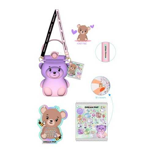 BORRACCIA SAGOMATA IN PLASTICA C/STICKERS E...