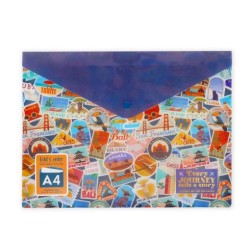 Cartelletta Portadocumenti - Fold & Order - Travel Stickers - Viaggio Legami