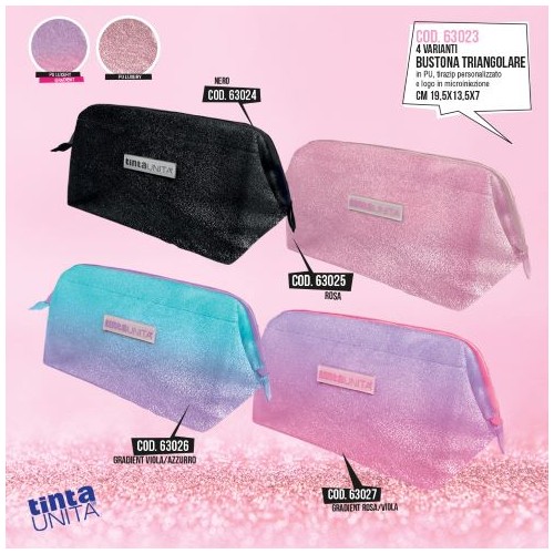 Astuccio bustona triangolare Glamour Nero Tinta...