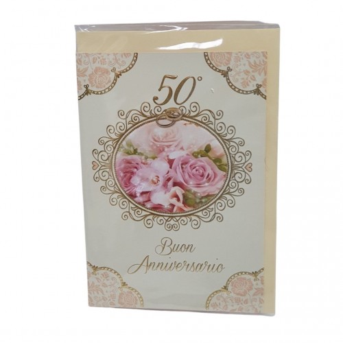 Biglietti 50° Anniv. Con numeri decorati a