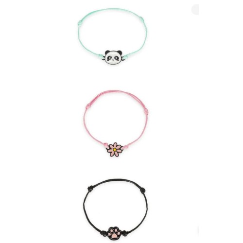 Set di 3 Braccialetti - Panda - Set of 3...