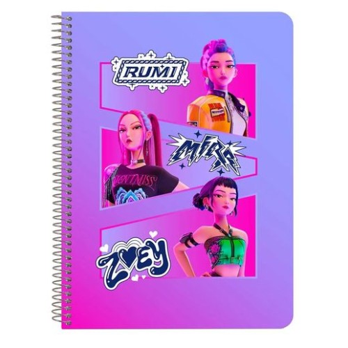 Quaderno con Spirale A5 a Quadretti K-Pop Demon...