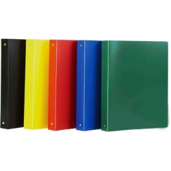 Raccoglitore a 4 anelli morbido dorso stretto colori assortiti