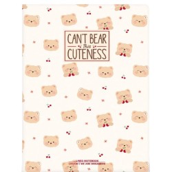 Quaderno a Righe A6 con Copertina Rigida Illustrata - Teddy Bear - Orso Legami