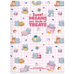 Quaderno a Righe B5 con Copertina Rigida Illustrata - Kitty - Gatto Legami