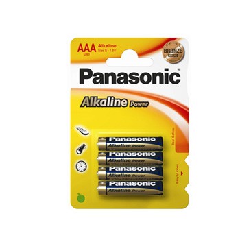 Blister 4 pile ministilo alkaline aaa 1,5v panasonic