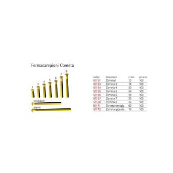 Fermacampioni n. 5 - confezione da 100 pz