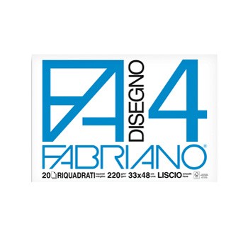 Album blocco Fabriano4 33x48cm 220gr 20fg liscio riquadrato 2