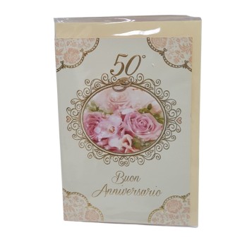 Biglietti 50° Anniv. Con numeri decorati a 2