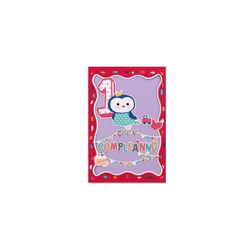 Biglietto Laser Cut 1 Anno con Glitter
