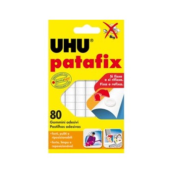 Blister 80 supporti gomma adesiva uhu patafix bianco 2