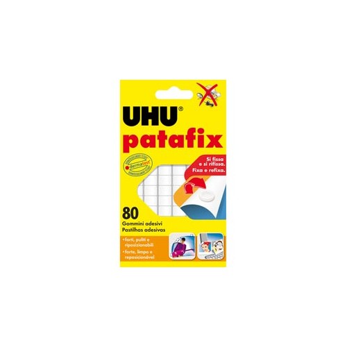 Blister 80 supporti gomma adesiva uhu patafix...