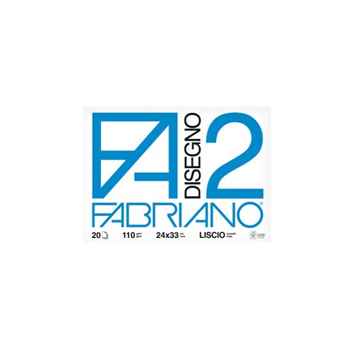 Album blocco Fabriano 2 F2 (24x33cm) 20fg 110gr...