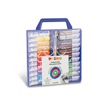 Astuccio 22 tubi tempera 12 ml primo
