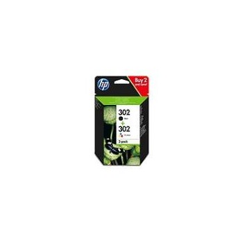 Cartuccia d\'inchiostro conf. Da 2 carticce nero/tricomia hp 302 2