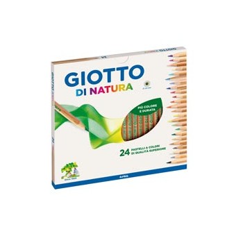 Astuccio 24 pastelli giotto di natura