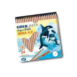 Pastelli acquerellabili mina 4.0 astuccio da 24 colori
