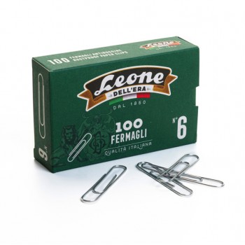 Confezione 100 pz. Fermagli zincati - n. 6