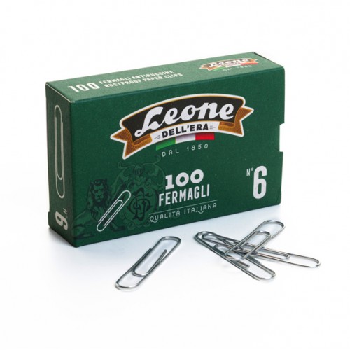 Confezione 100 pz. Fermagli zincati - n. 6